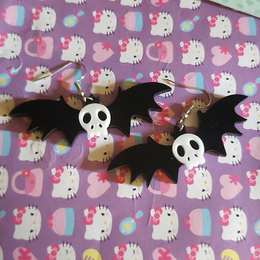 Skull Bat earrings